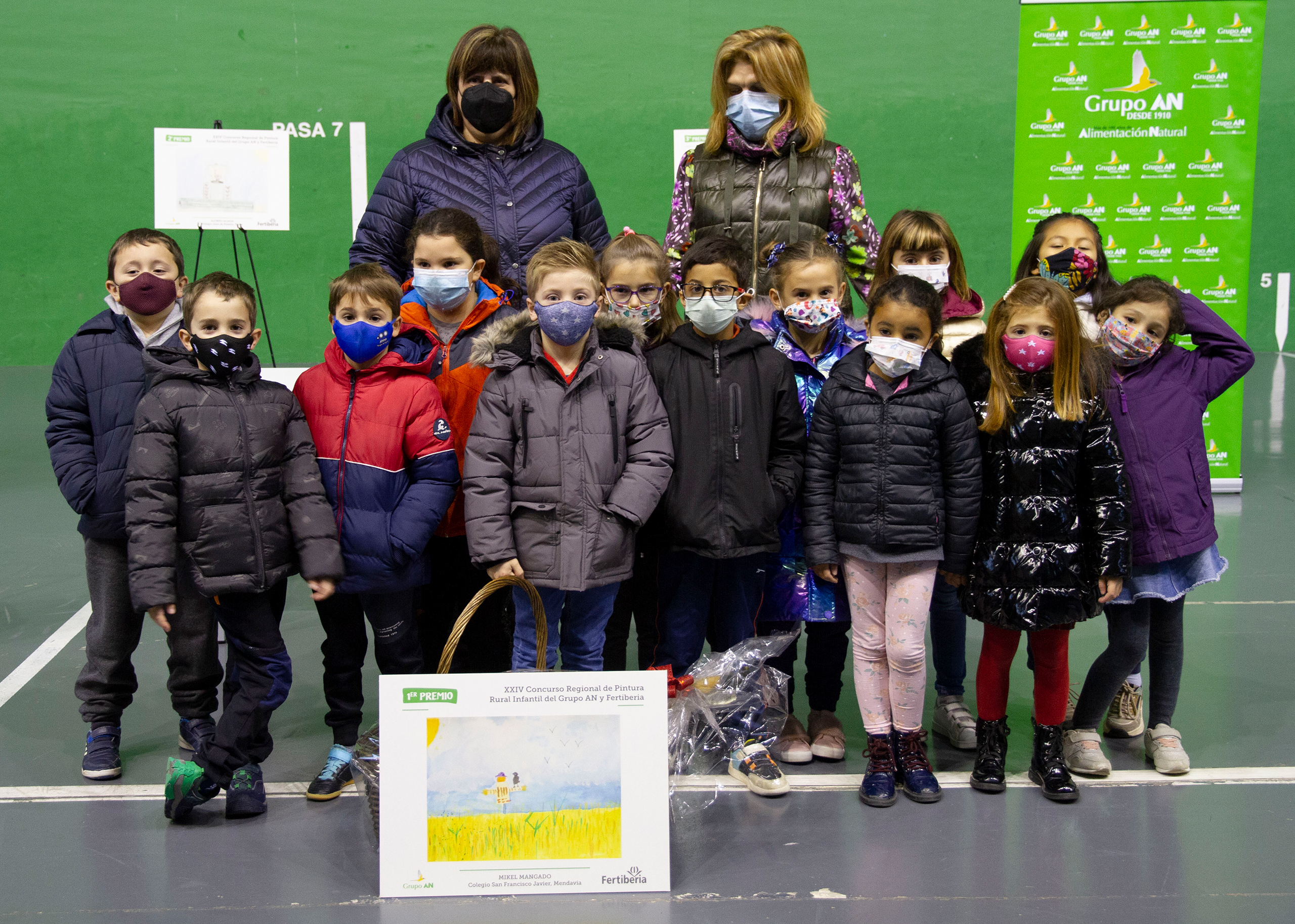 Mikel Mangado, primer premio en el Certamen de Pintura Rural Infantil